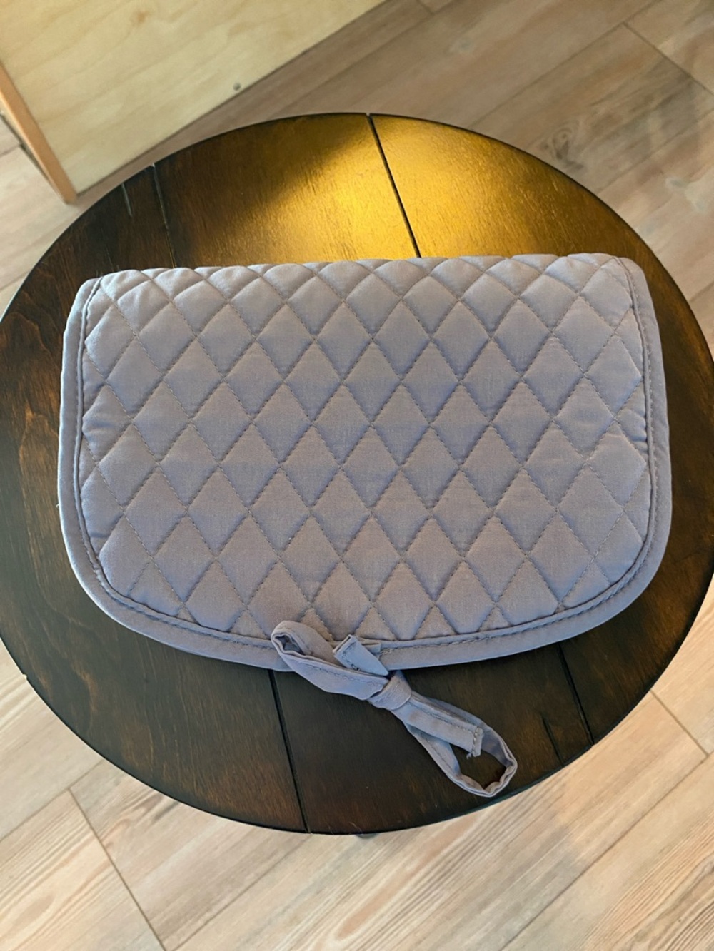 Vera Bradley Quilted Bag in Soft Gray